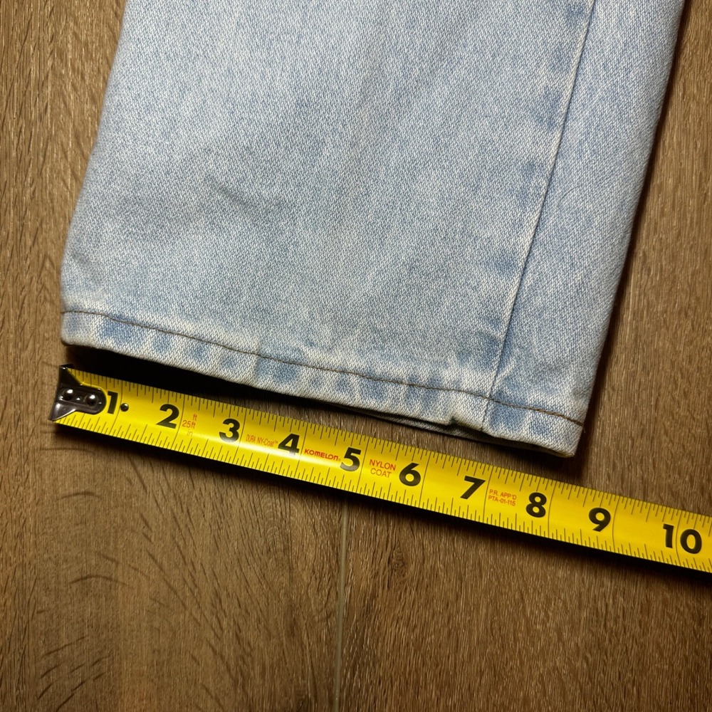 Wrangler Cowboy Cut Straight Fit Mens Jeans Light Wash Blue Cotton Denim 36x32 - Picture 9 of 9